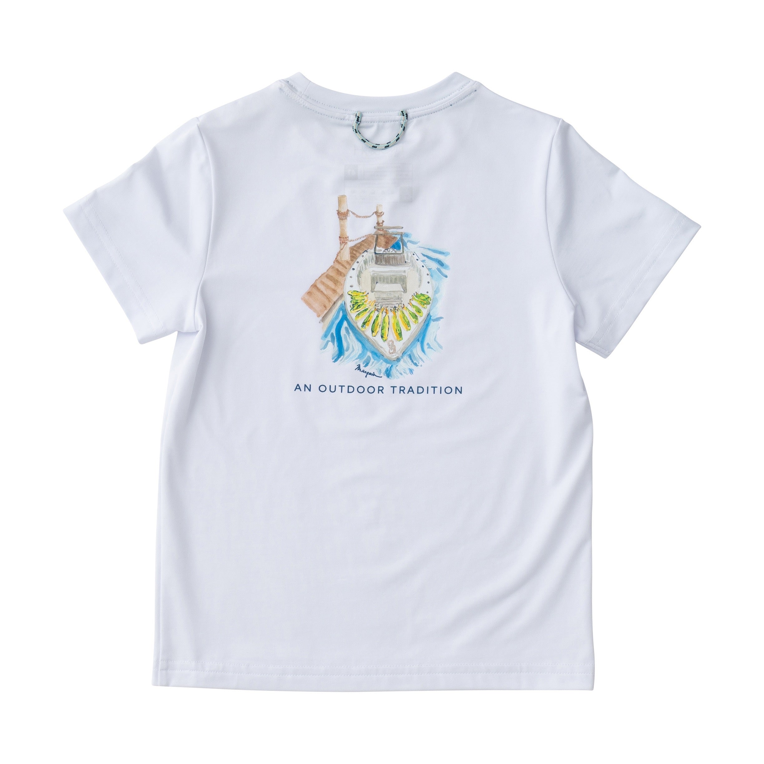 ★KIRSH★ Fishing People Graphic Loose Fit T-Shirt White RAH Fishing Men's Cotton Crew Tee – Morris Lures Hawaii