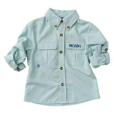 boys button-up fishing shirt