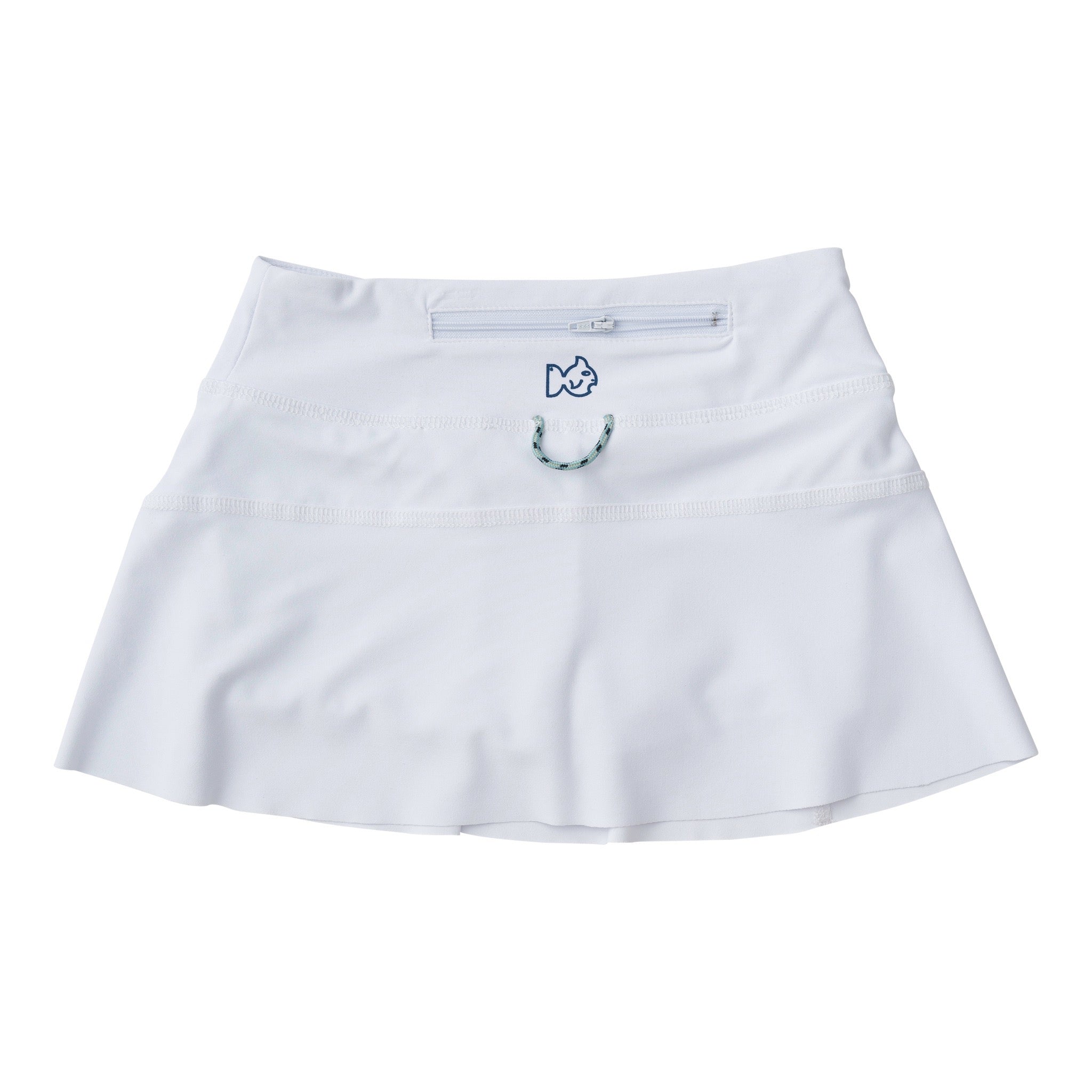 bright white girls Tennis Skort