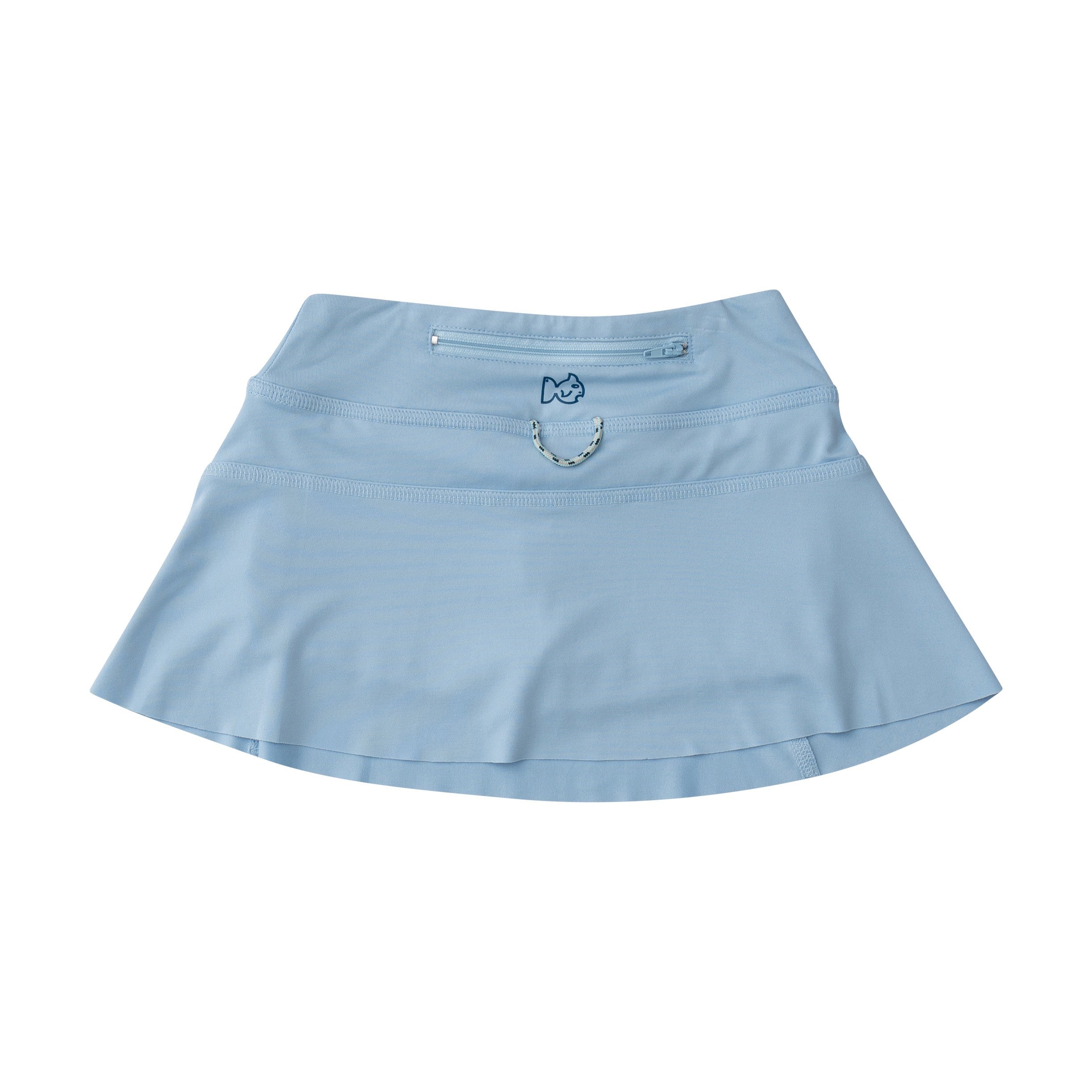 clear sky blue girls athletic skorts