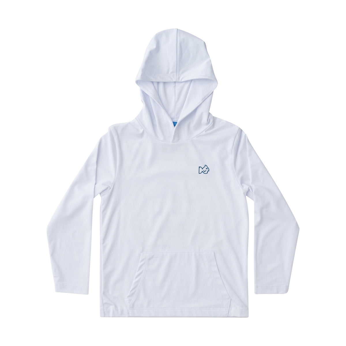 kids fishing hoodie in offshore fish print