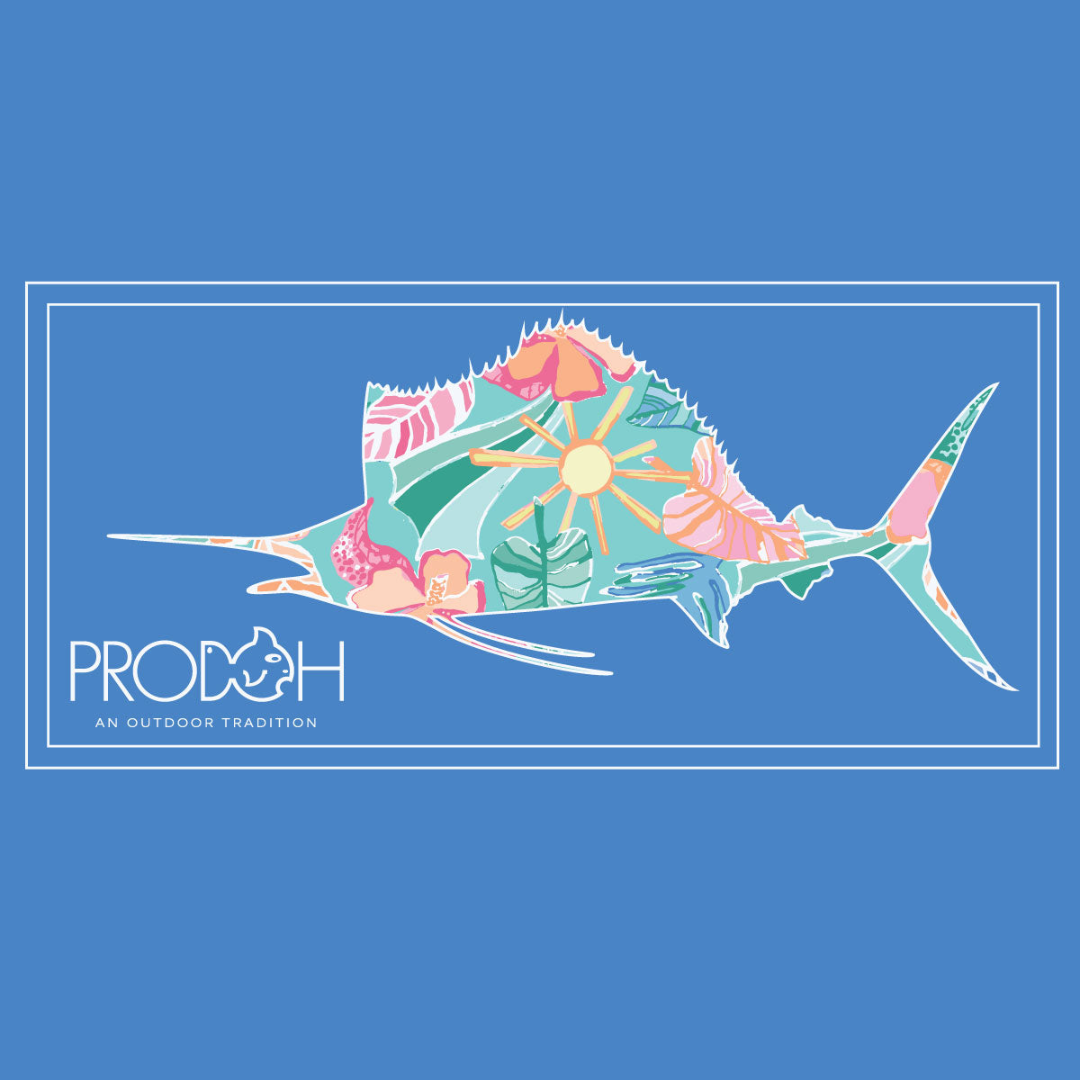 Colorful fish illustration on a blue background with ProducH logo.