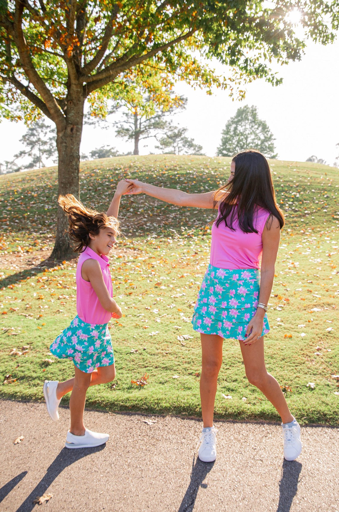 ladies pink Sleeveless polo shirts for sale