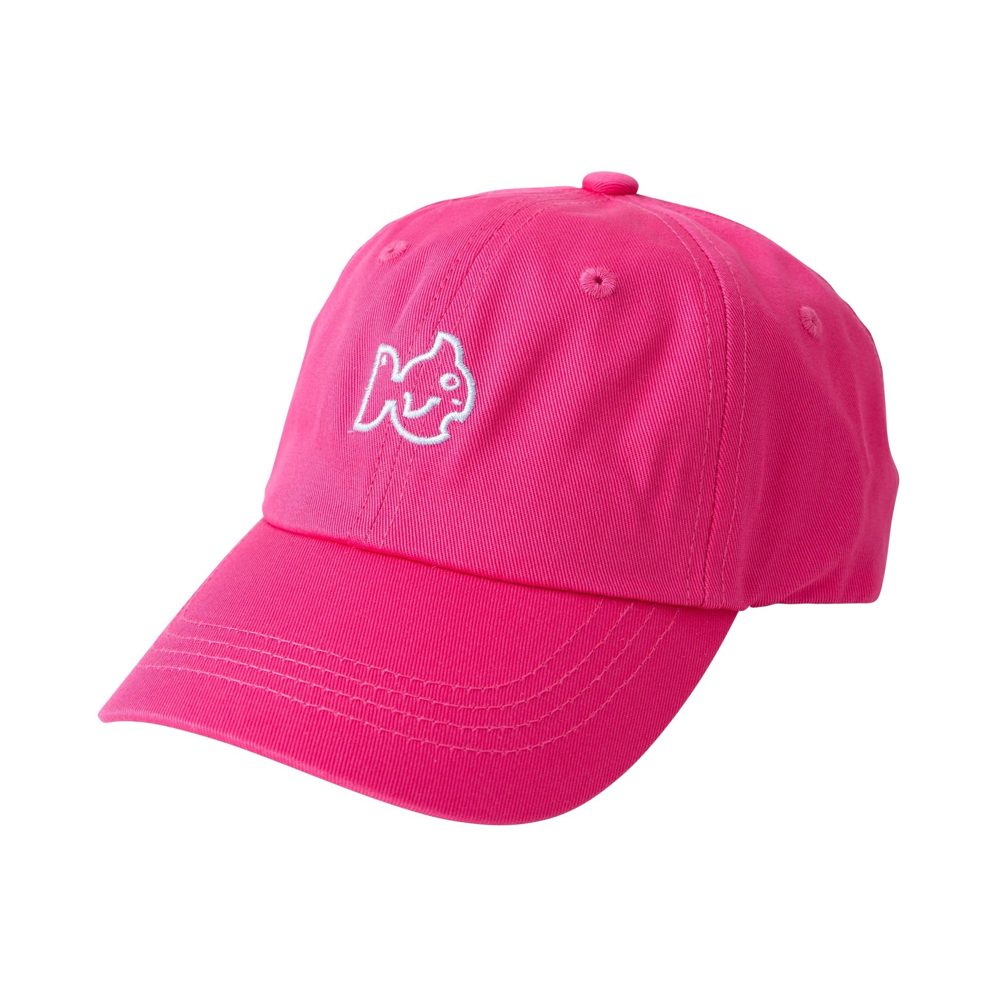 girls fuchsia pink cotton baseball caps