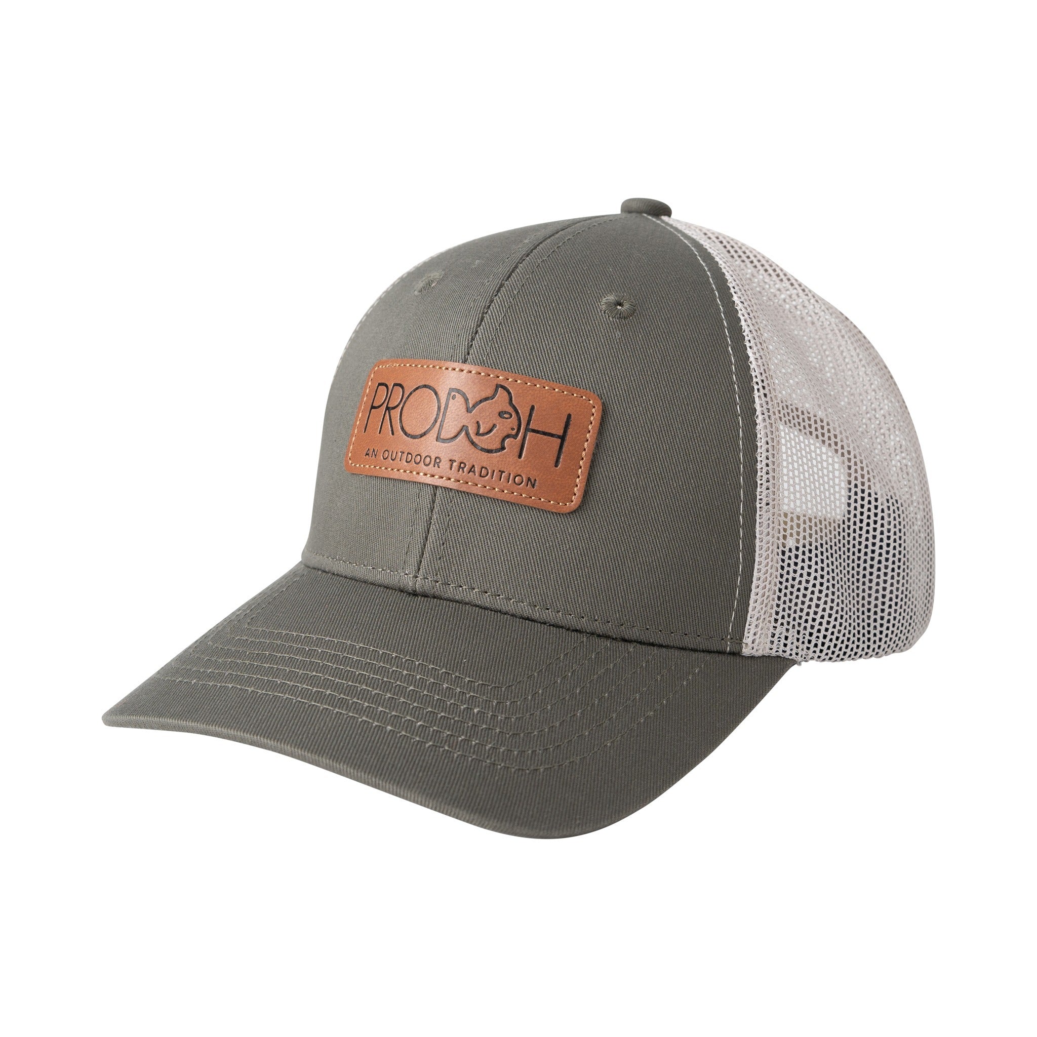 kids fly fishing green trucker hat with breathable mesh back and adjustable strap