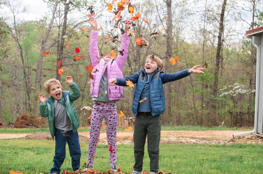 lightweight puffer jacket for school, playground, or weekend hikes