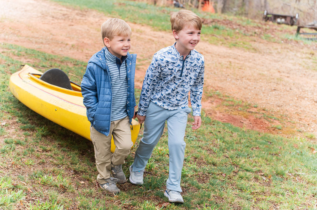 youth boys puffer coat for cold mornings, school days, and trail walks
