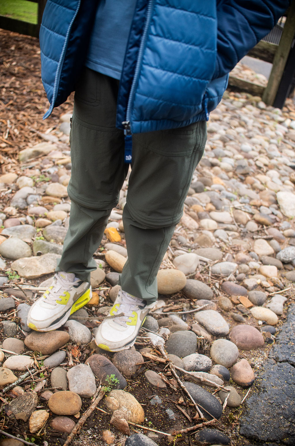 toddler to young boys convertible zip-off pants