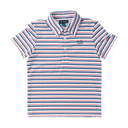 Boys' Independence Day Striped Short Sleeve Pro Performance Polo
