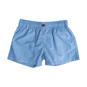boys blue shorts with elastic waistband