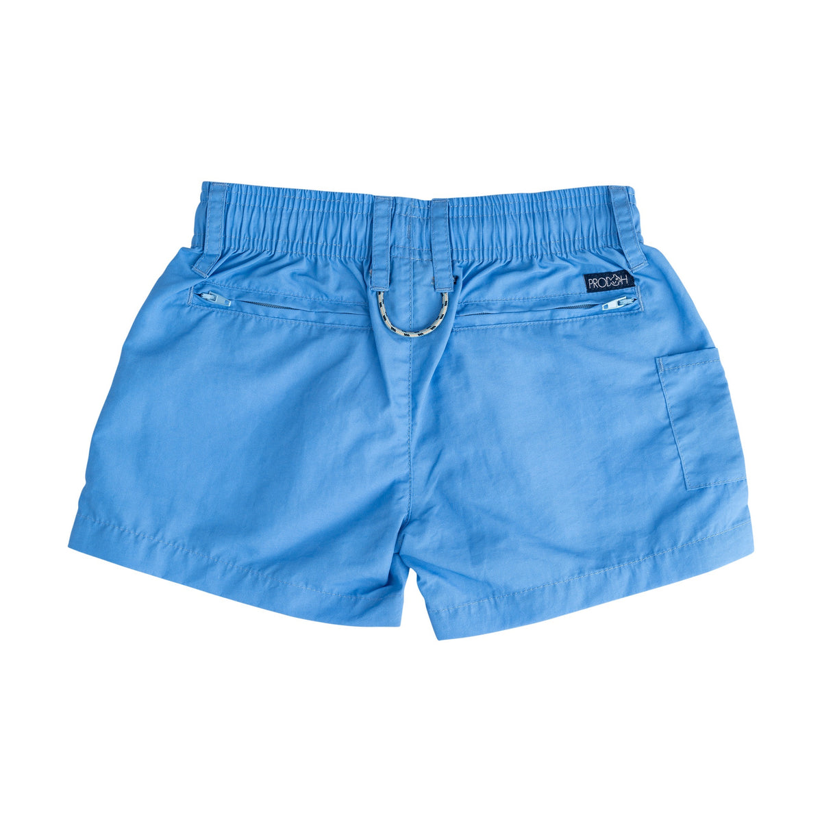 Blue shorts on a white background