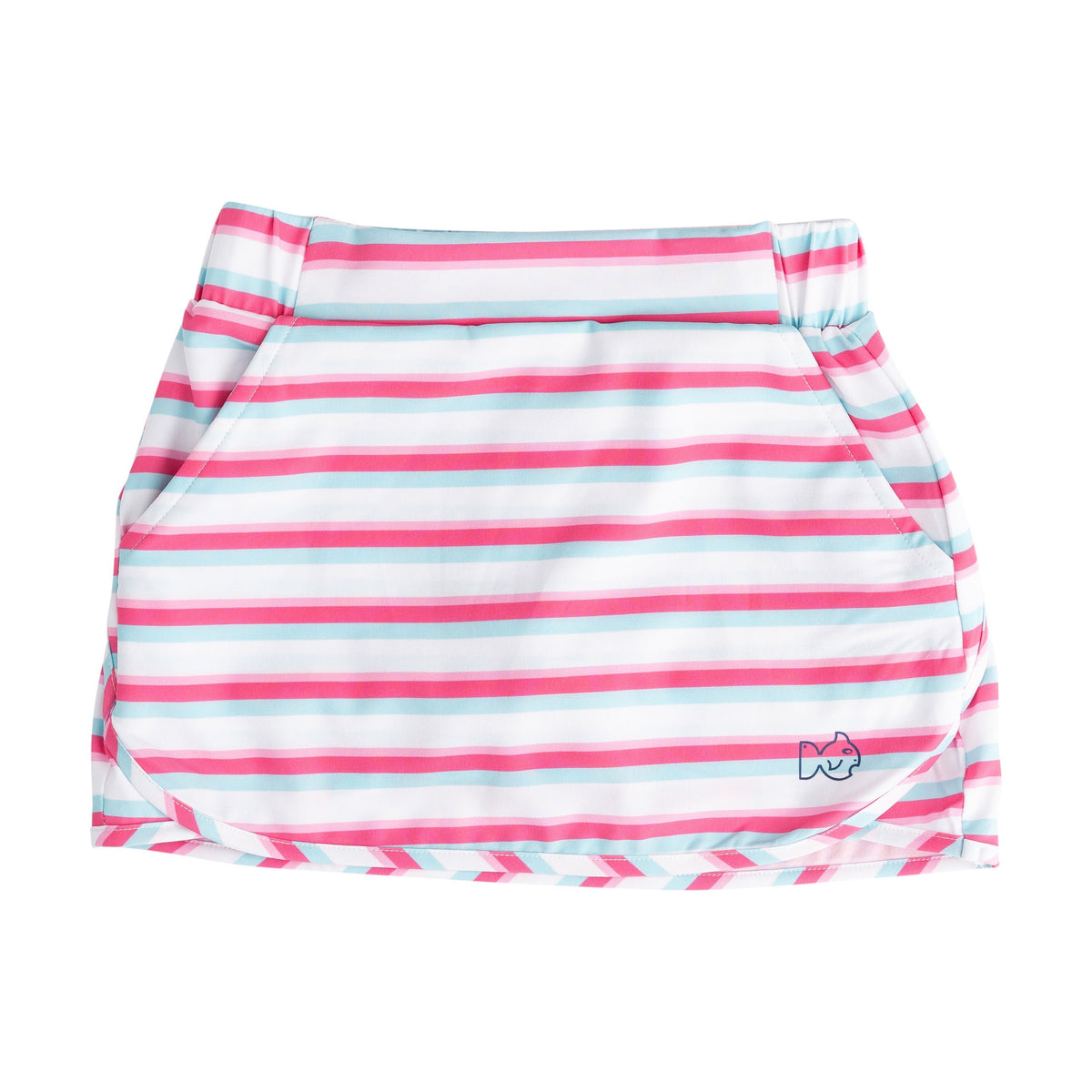 Girls' Carolina Catch Skort in Aruba Pink Stripe