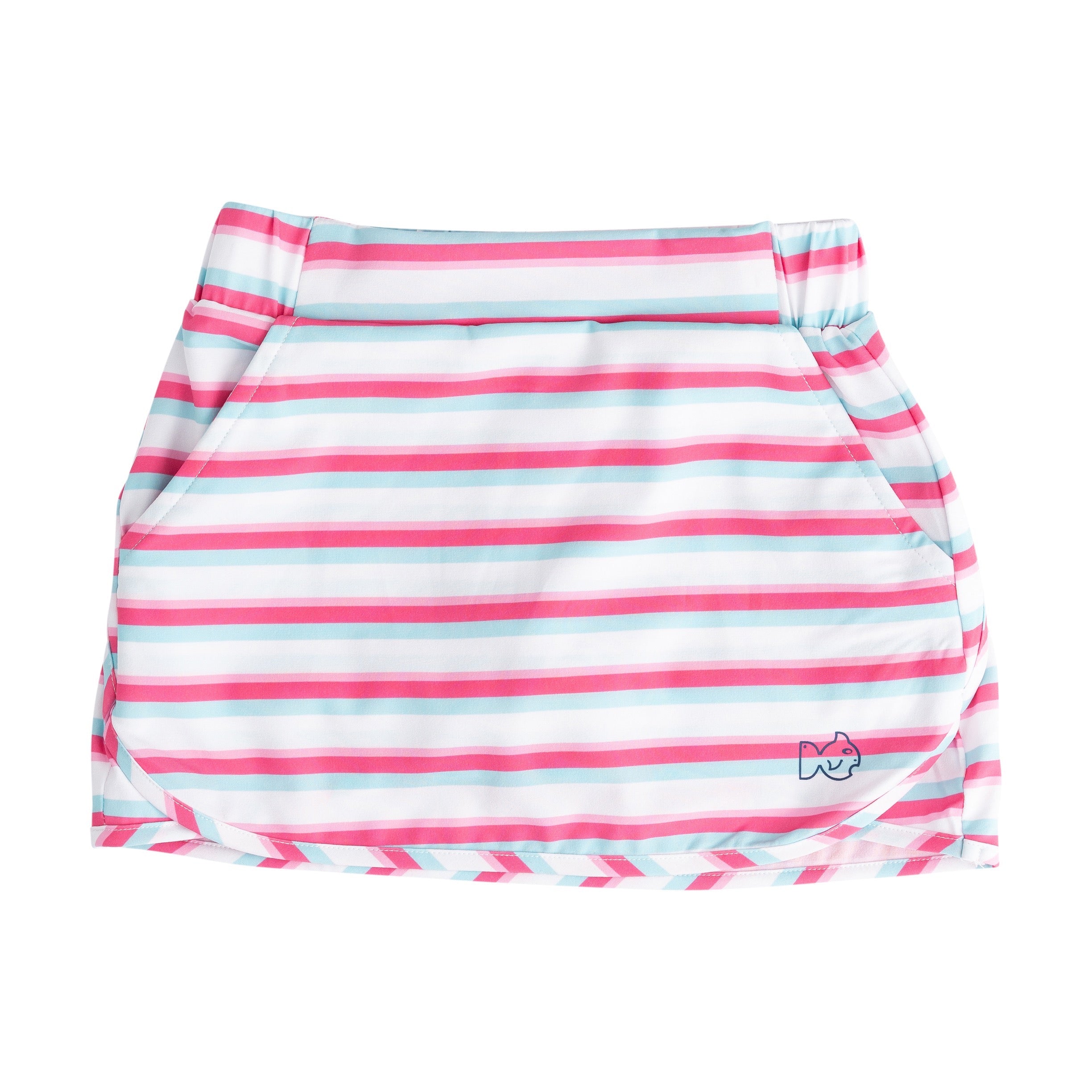 Girls' Carolina Catch Skort in Aruba Pink Stripe