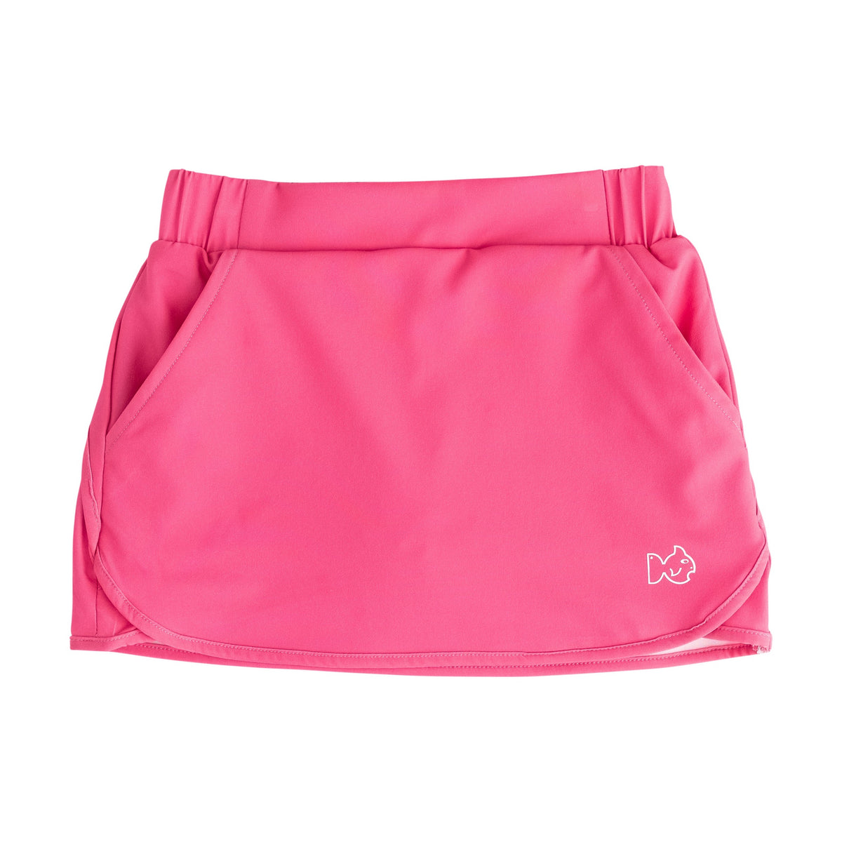 Pink skirt with a prodoh brand logo on a white background