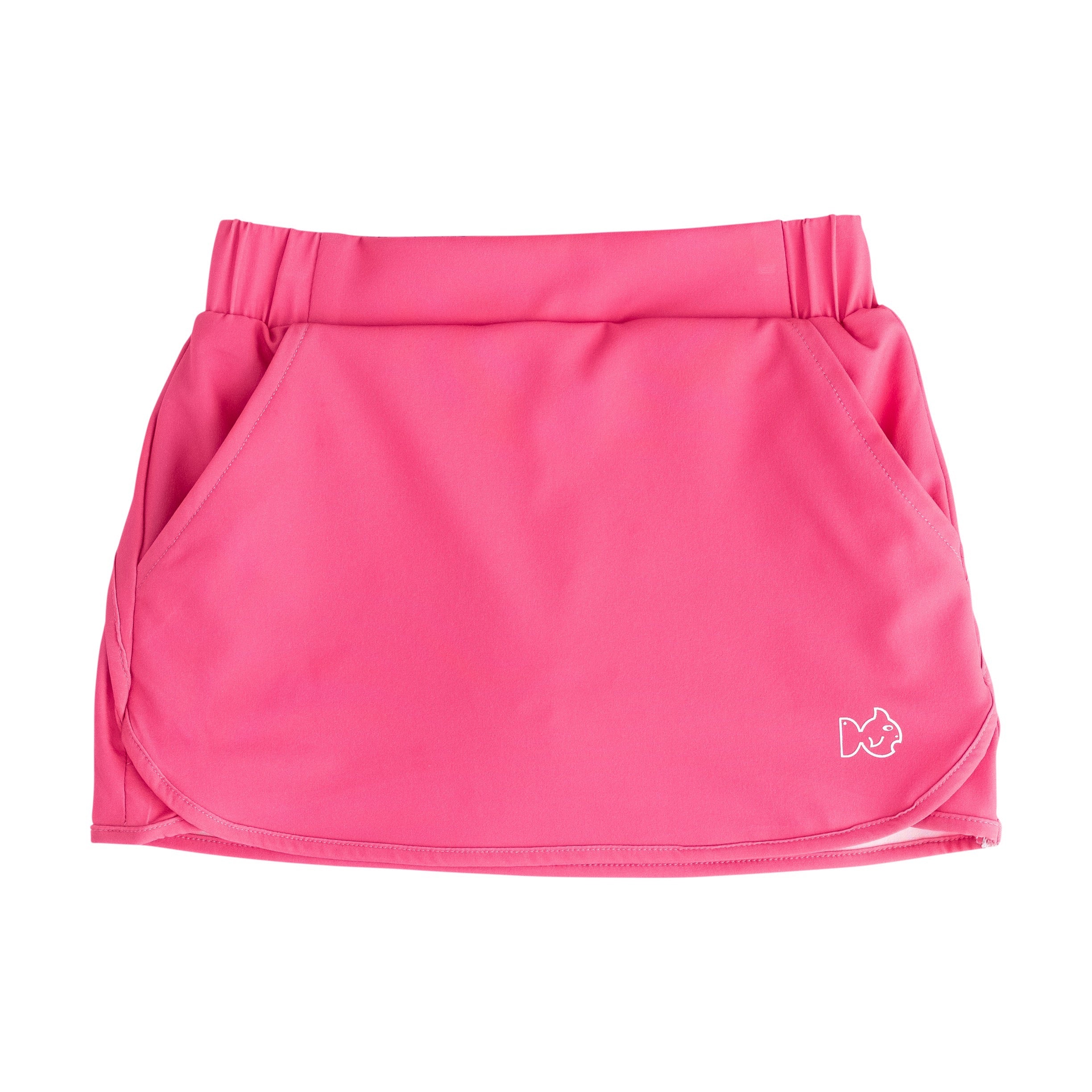 Pink skirt with a prodoh brand logo on a white background