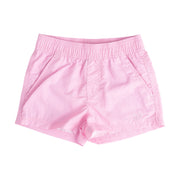 girls pink shorts on a white background