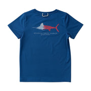 Kid's Pro Performance Short Sleeve T-shirt – Patriotic Atlantic White Marlin Art