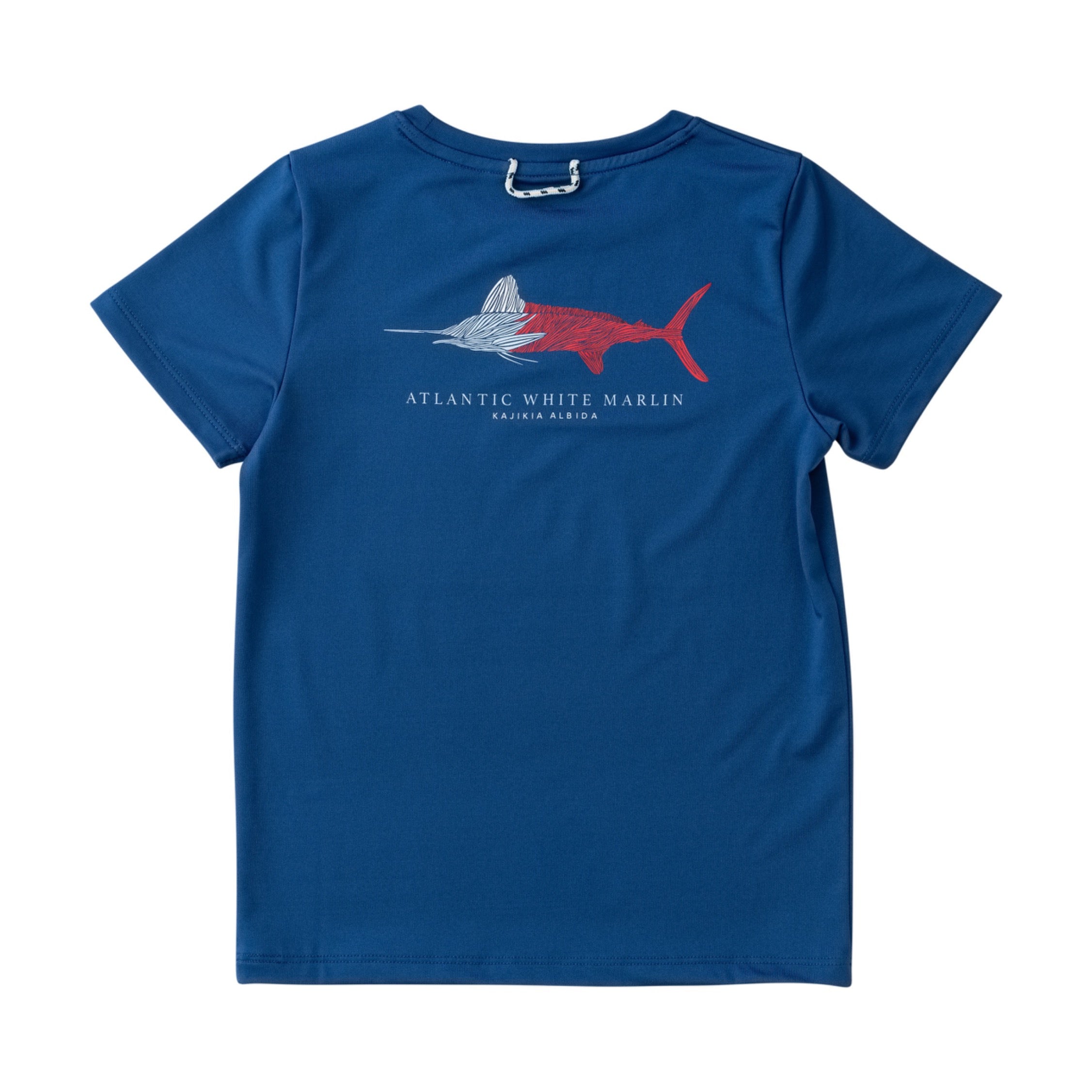 Kid's Pro Performance Short Sleeve T-shirt – Patriotic Atlantic White Marlin Art
