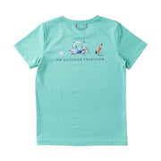 Kid's Pro Performance Short Sleeve T-shirt  with Golf Cart Art