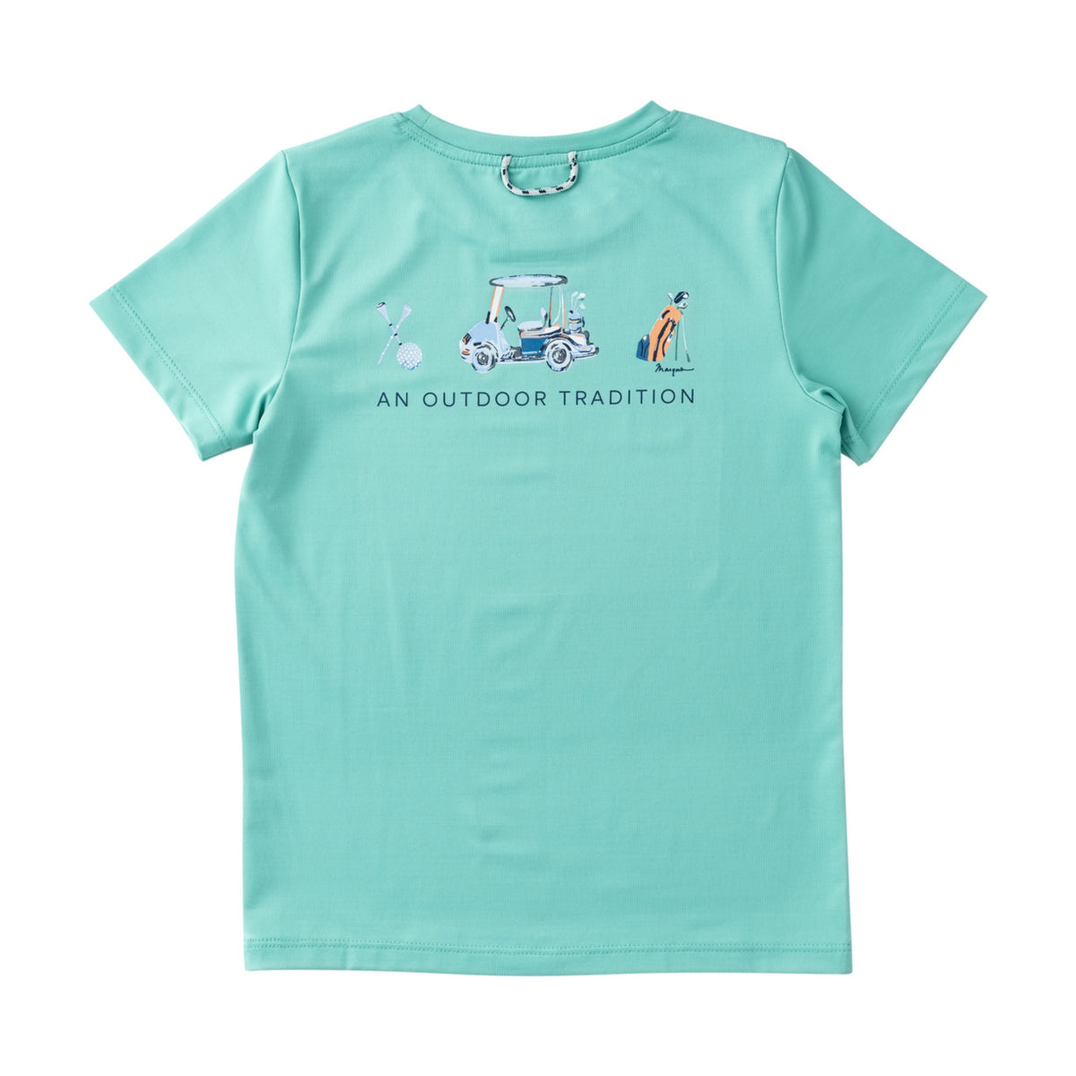 Kid's Pro Performance Short Sleeve T-shirt  with Golf Cart Art