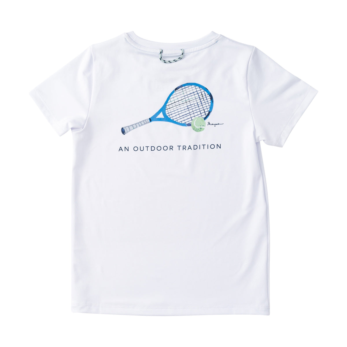 Kid's Pro Performance Short Sleeve T-shirt with Tennis Racket Art