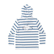 Kid's Pro Performance Hoodie T-shirt with African Pompano fish Stripe Art