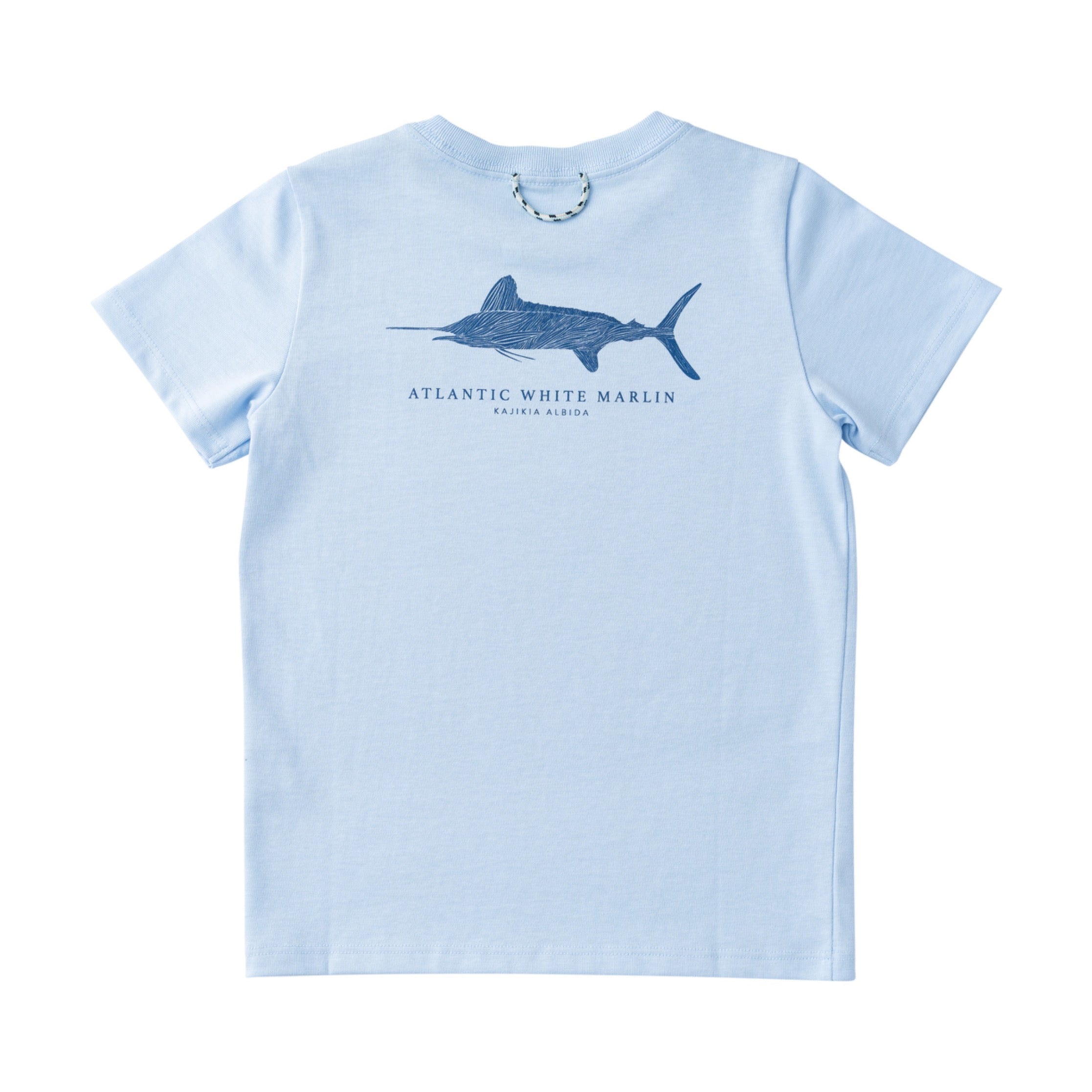 Kid's Cotton Short Sleeve T-shirt – Atlantic White Marlin Art