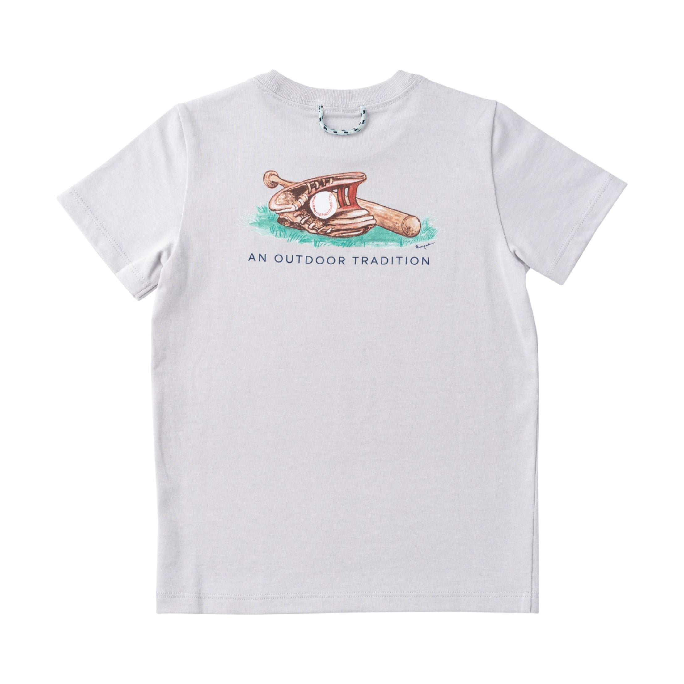 Kid's Cotton Short Sleeve T-shirt – Baseball Glove Art