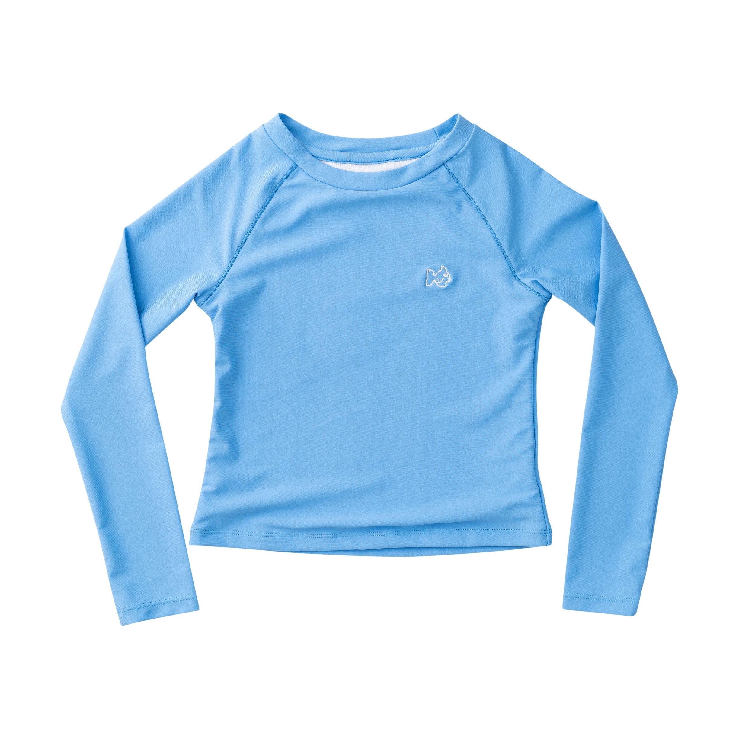 Light blue long-sleeve shirt on a white background