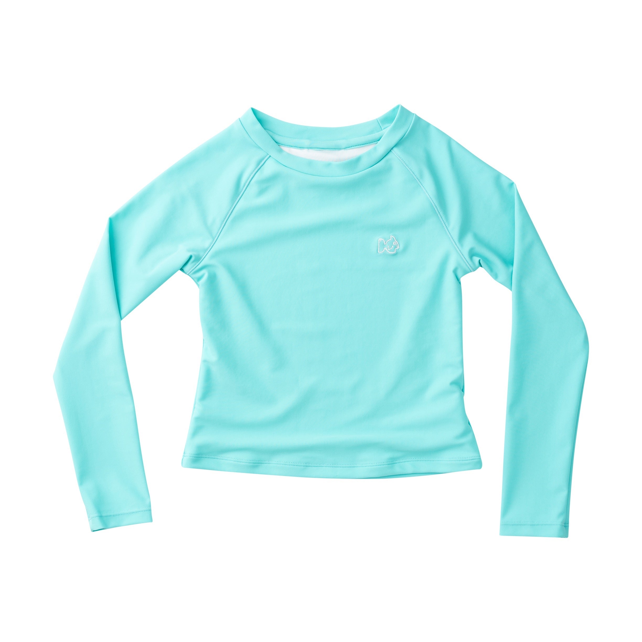 Boy's Reef Long Sleeve Rashguard in Aqua blue