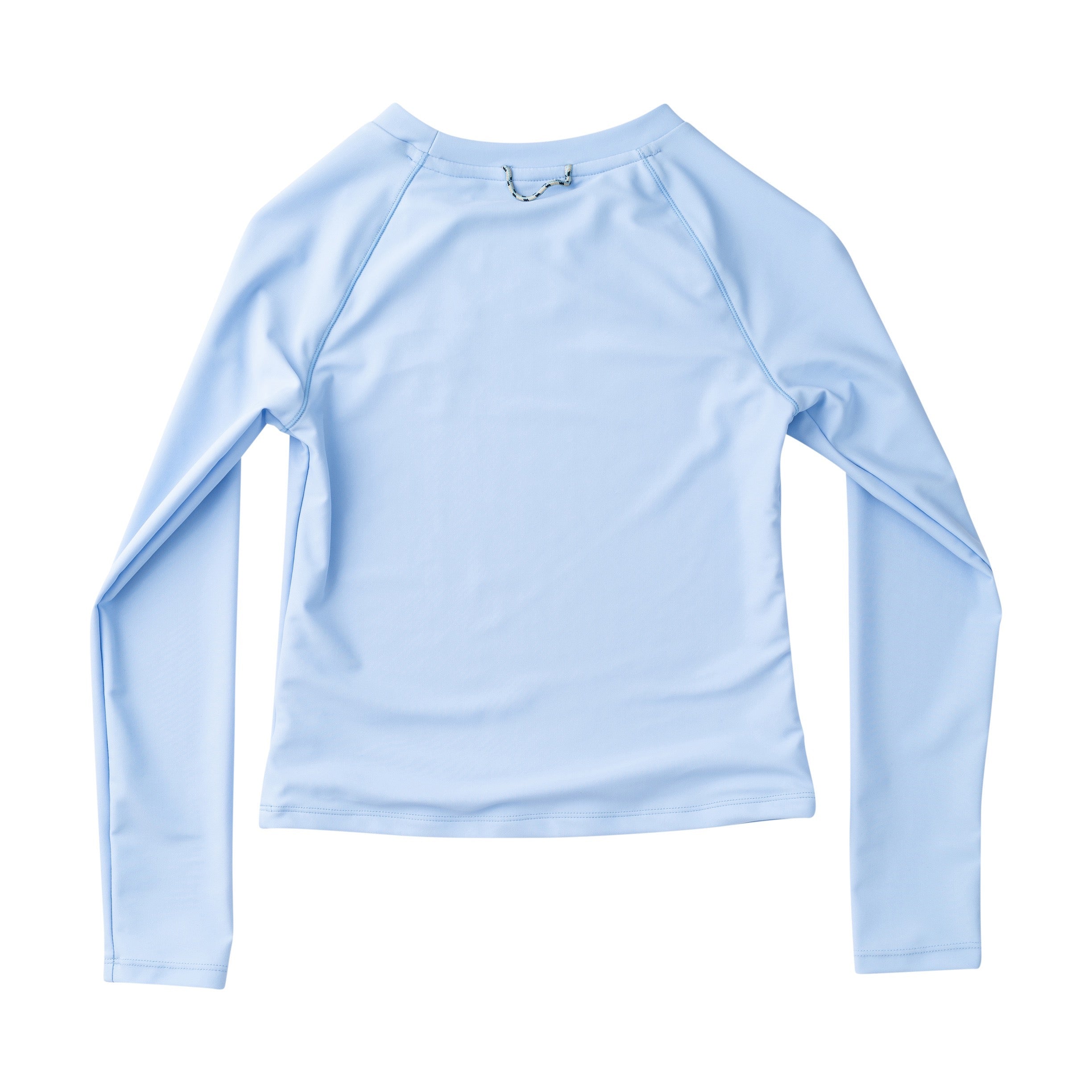 Light blue long-sleeve shirt on a white background