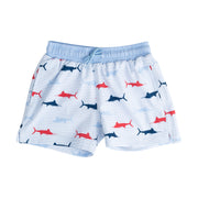 Boys' Boogie Board Swim Trunks in Swordfish Stripe Print