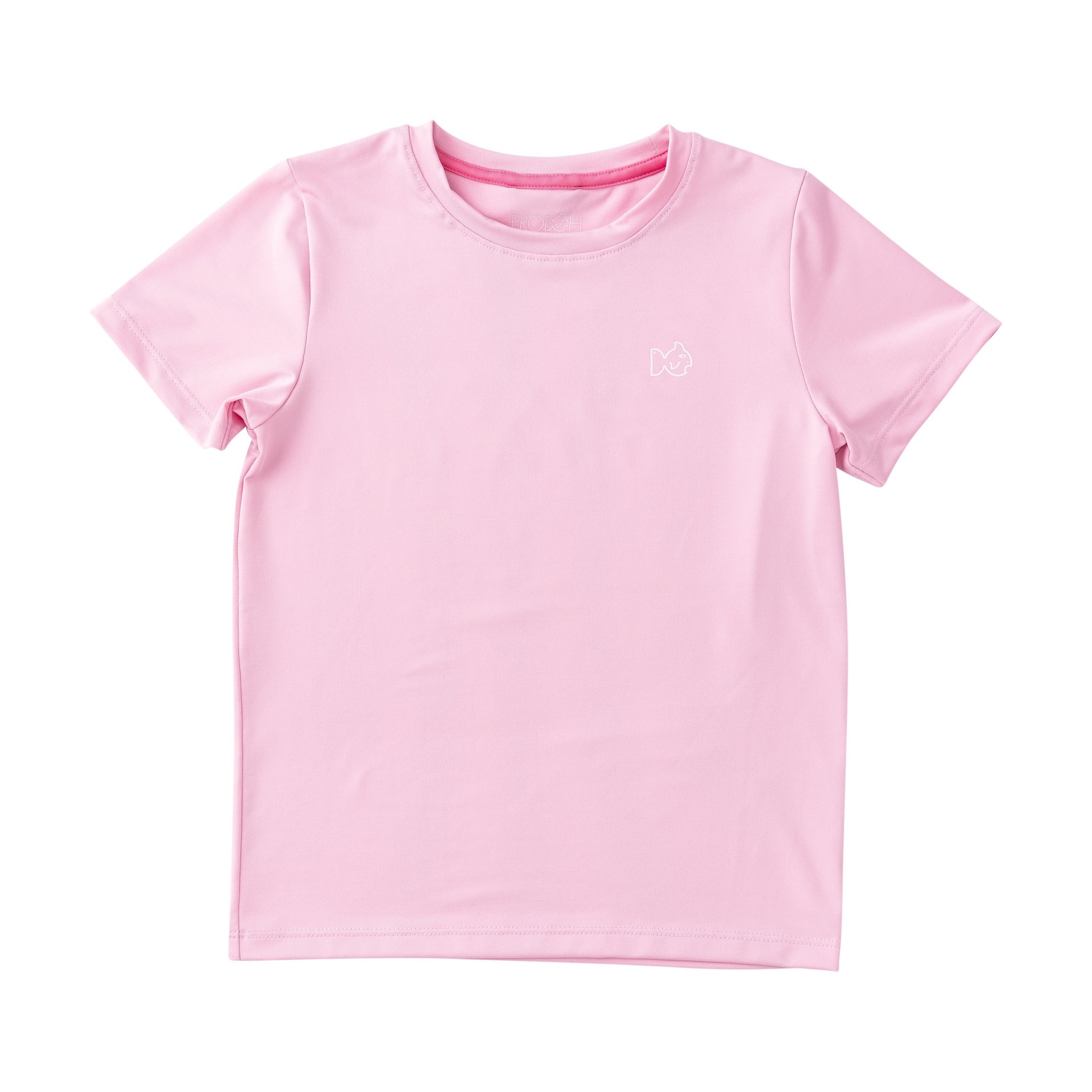 girls Pink t-shirt on a white background