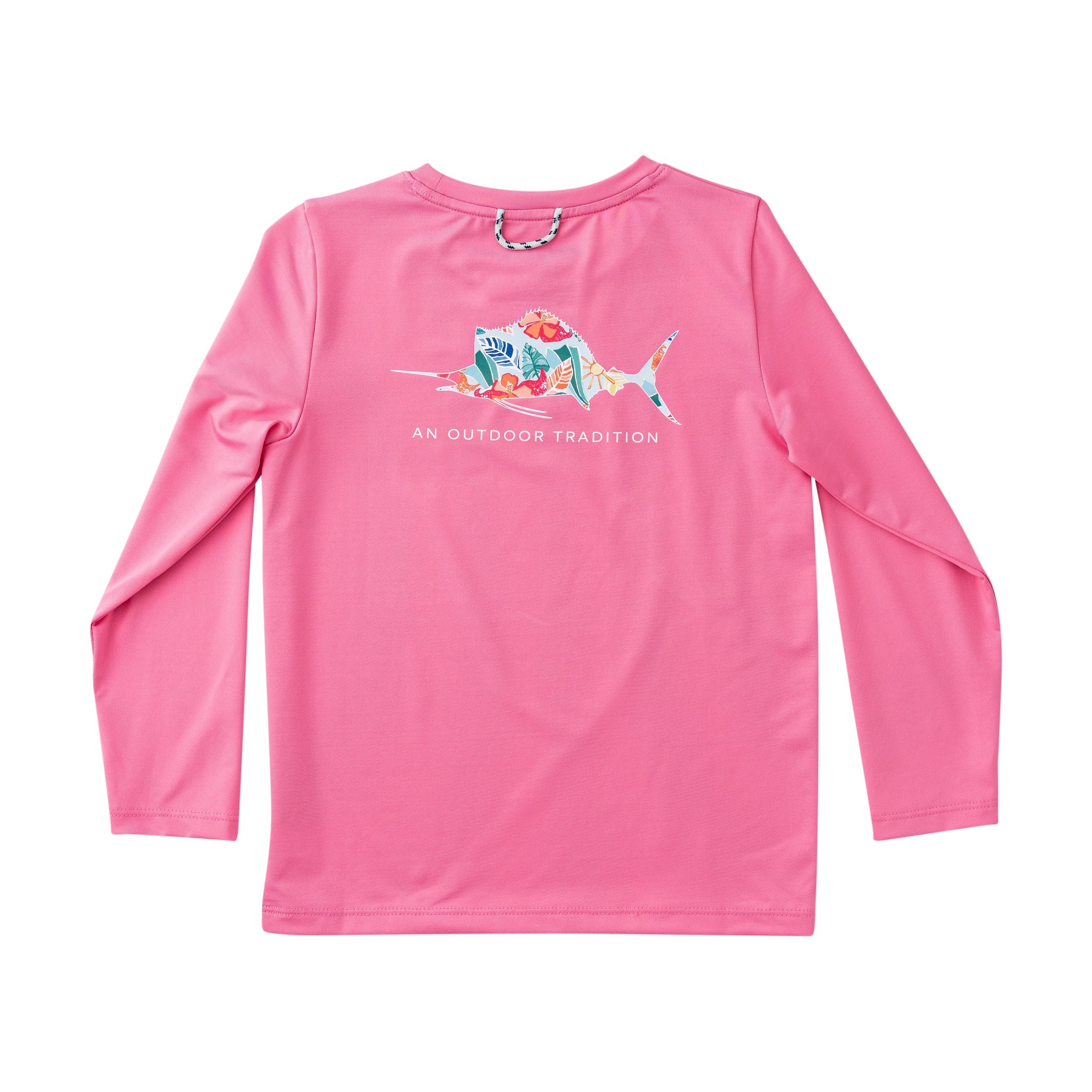 Kids' Pro Performance Long Sleeve T-shirt – Tropical Marlin Art