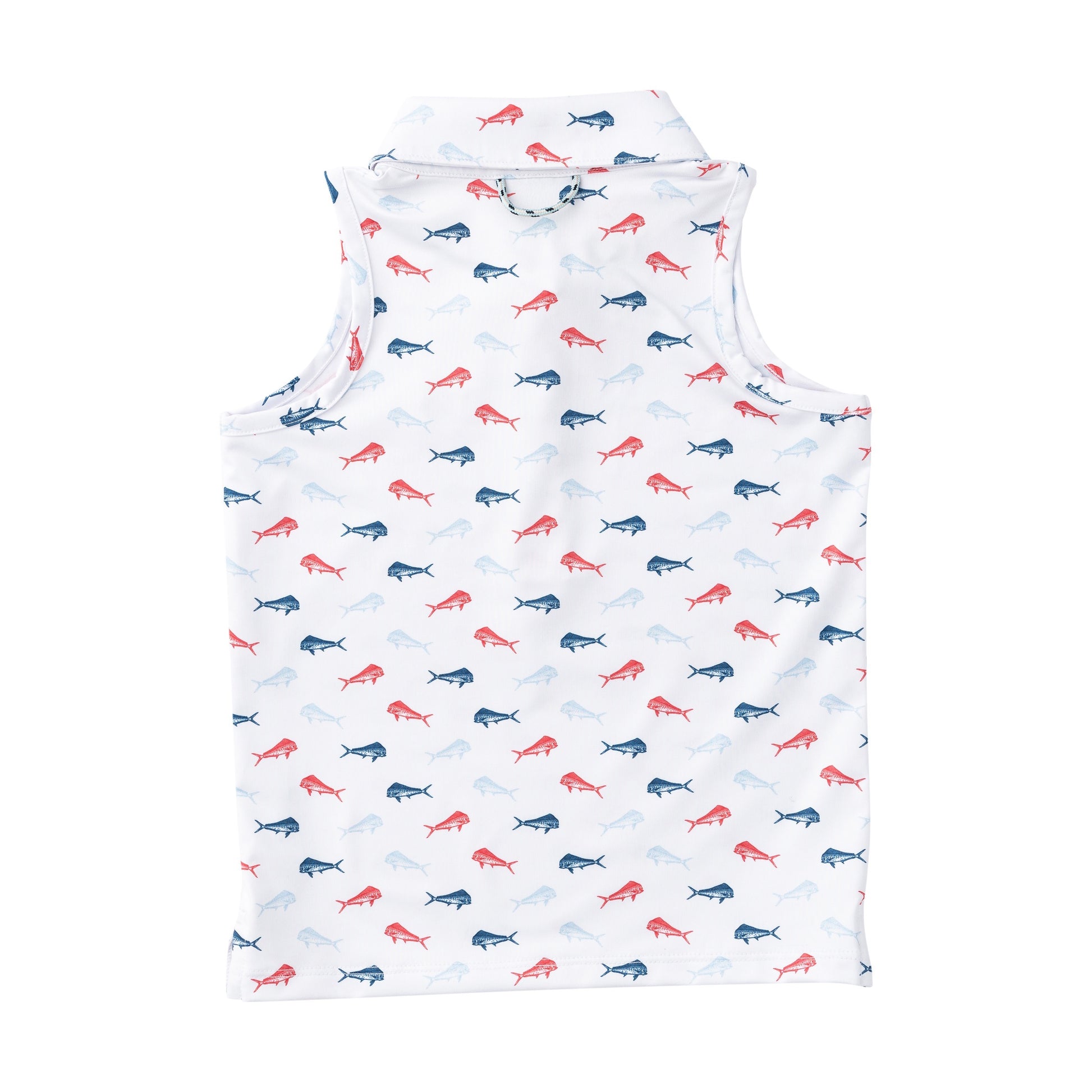 Girls' Sleeveless Pro Performance Polo American Fish Prin kids activewear