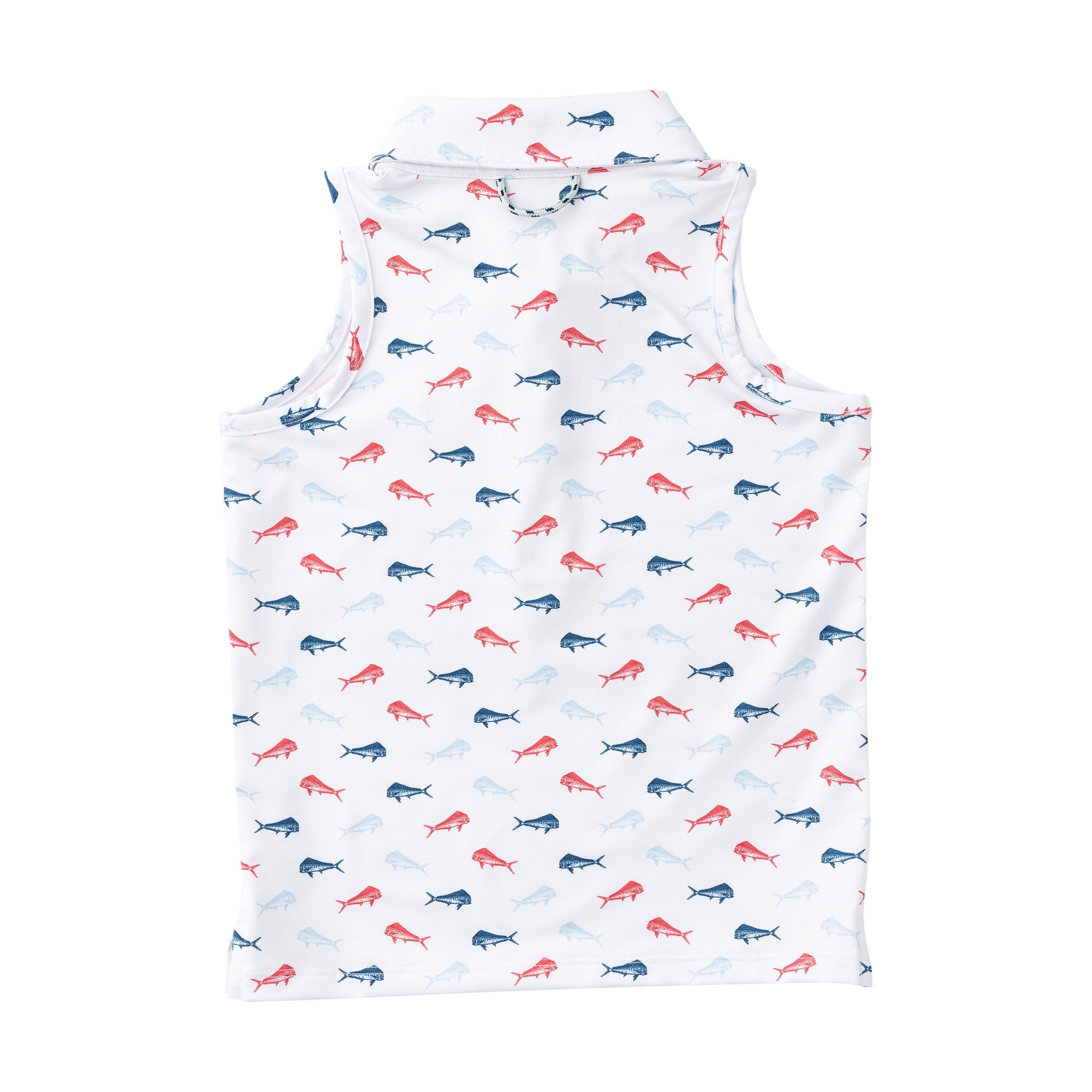 Girls' Sleeveless Pro Performance Polo American Fish Prin kids activewear