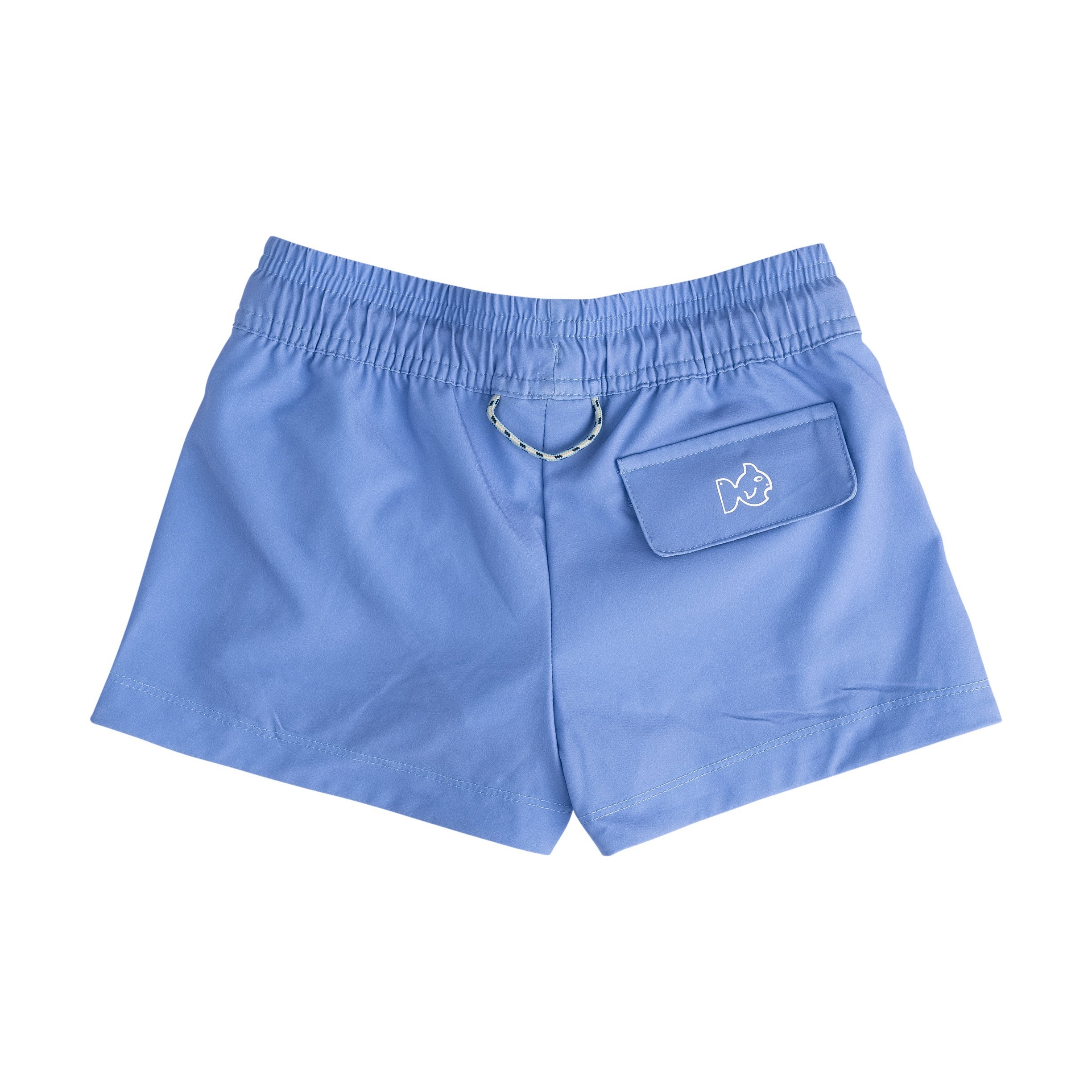 girls purple breathable quick-dry shorts with a pocket on a white background