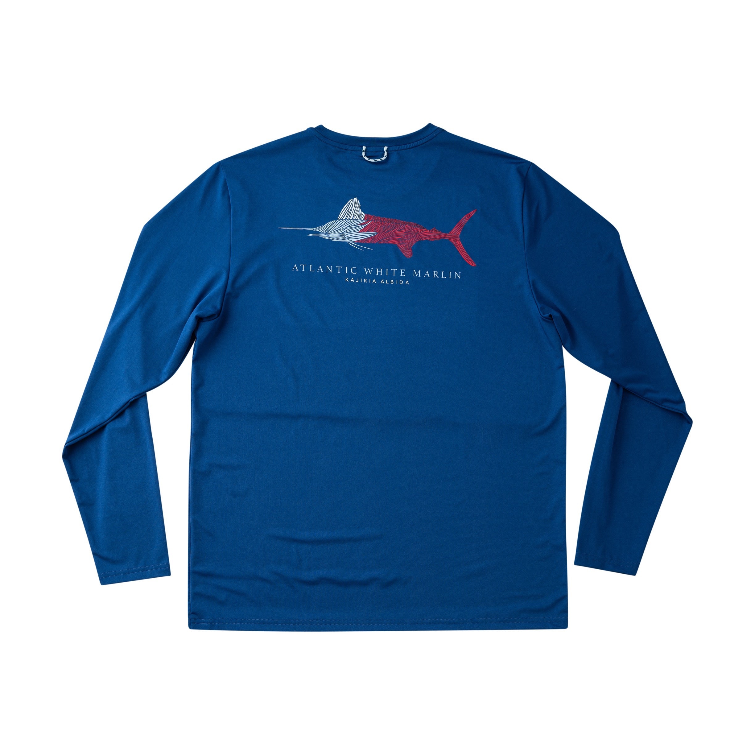 Men's Long Sleeve Pro Performance T-shirt – Patriotic Atlantic White Marlin