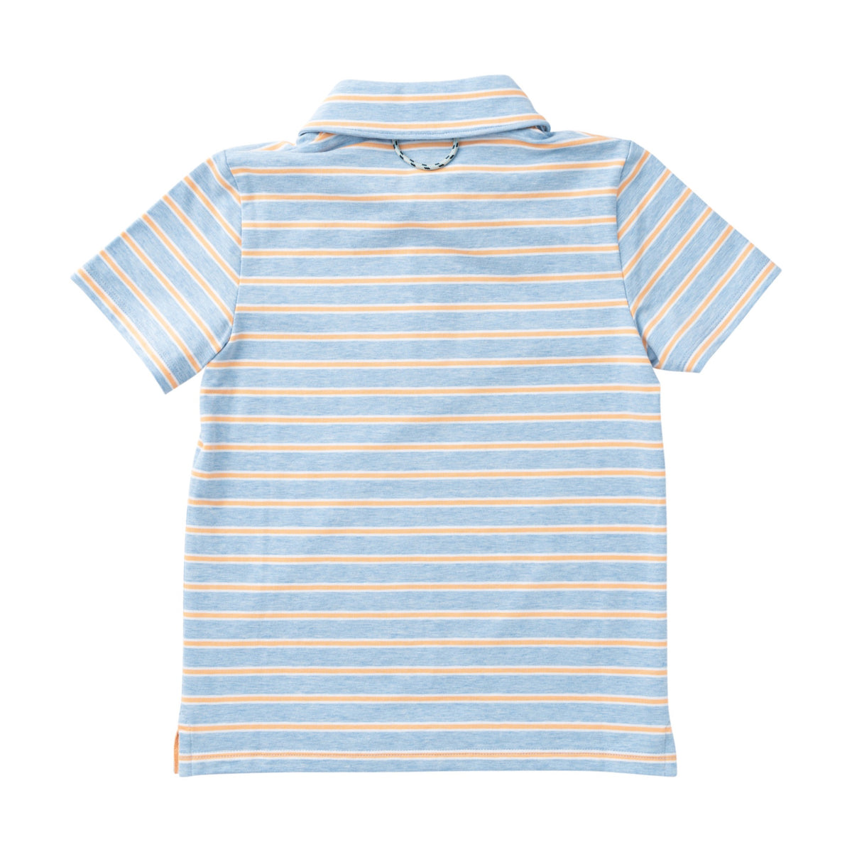 Boys' Short Sleeve Too Cool for School Polo in Windsurfer Orange Stripe