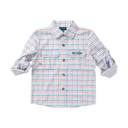 Boys' Long Sleeve Founders Kids Fishing Shirt Strawberry Ice Tide Point Plaid