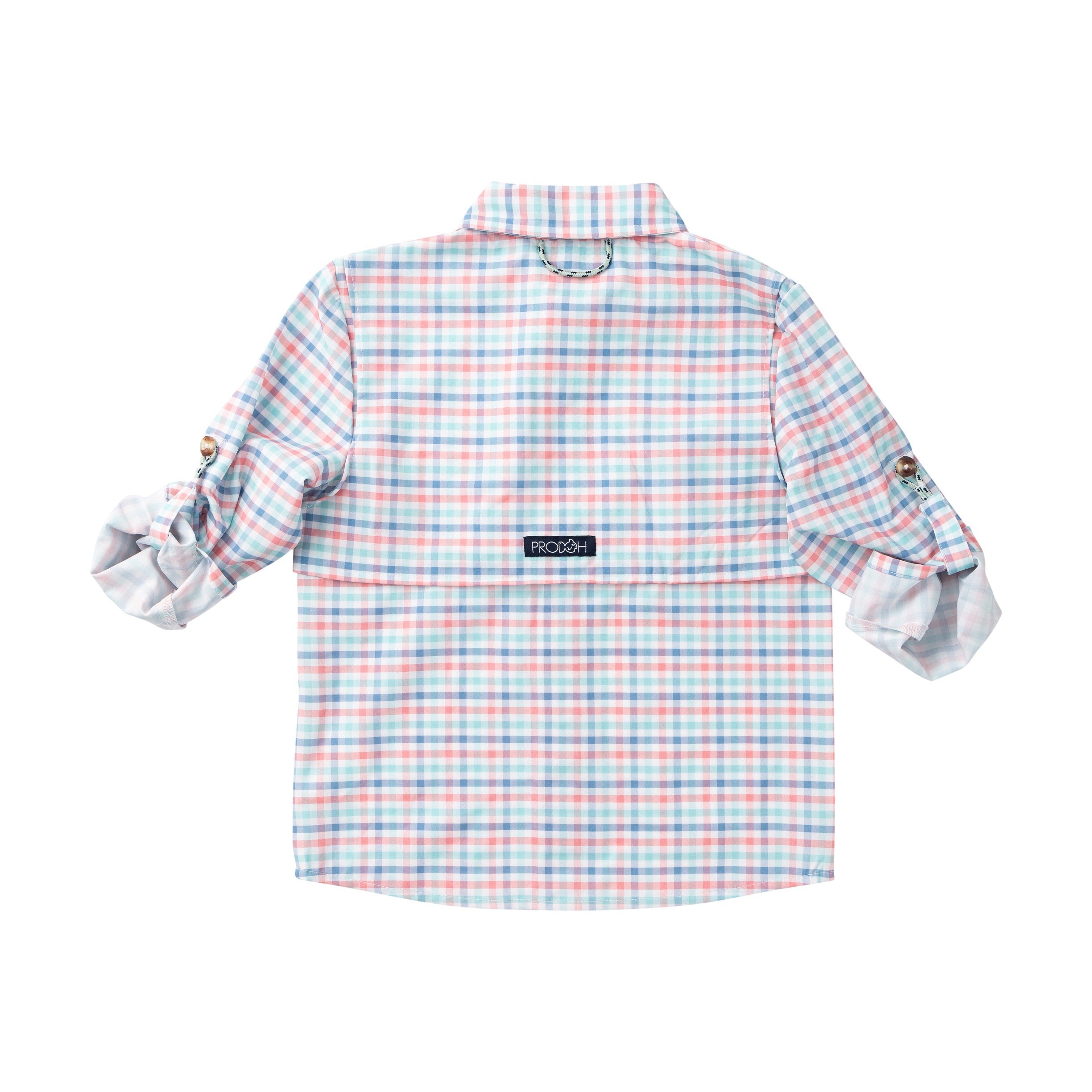 Boys' Long Sleeve Founders Kids Fishing Shirt Strawberry Ice Tide Point Plaid