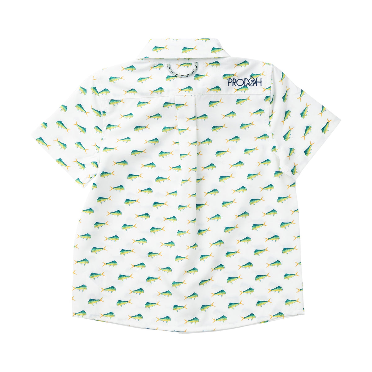  Boys' Short Sleeve Button Down Shirt in Mahi Mahi Print 