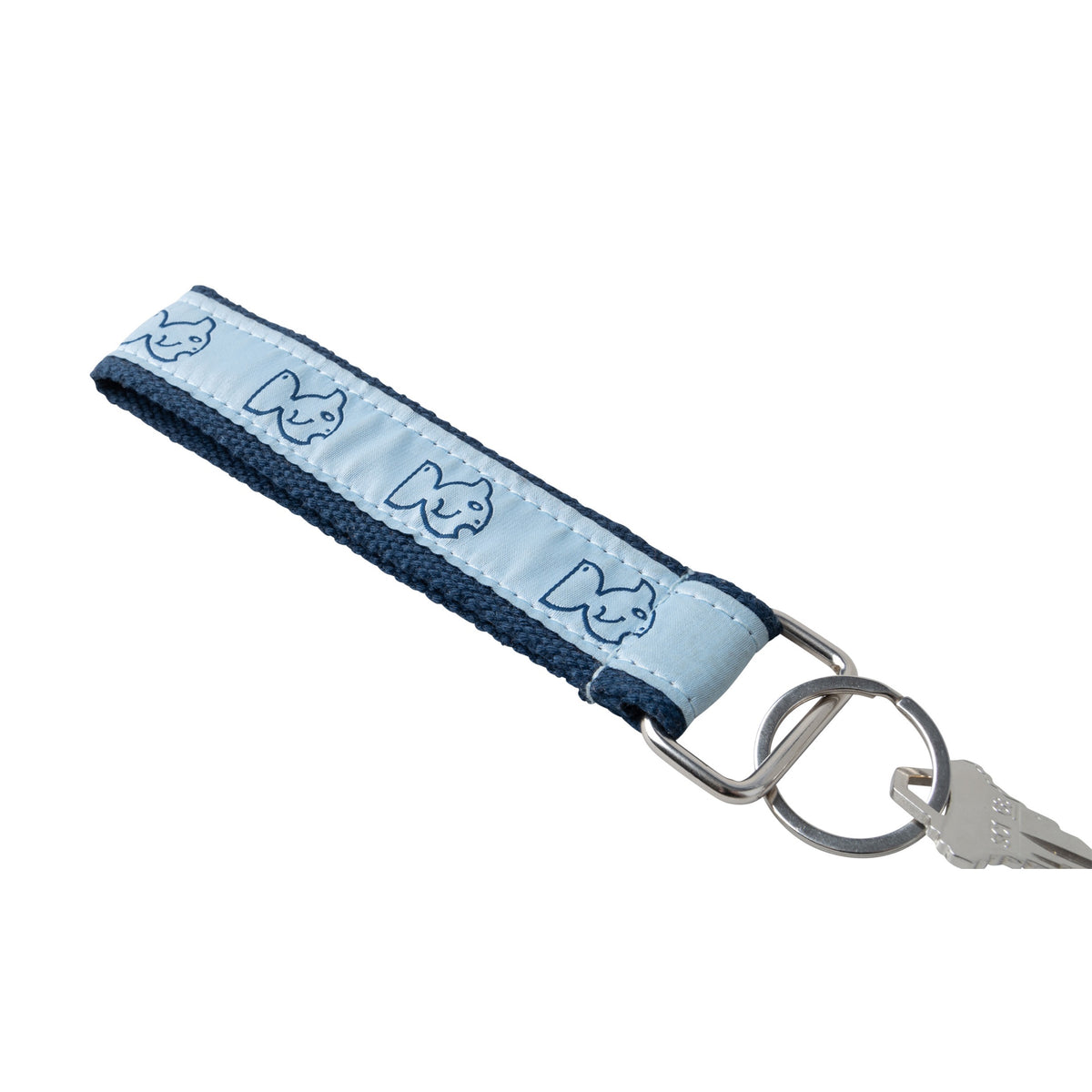 blue prodoh fish logo keychain accessory