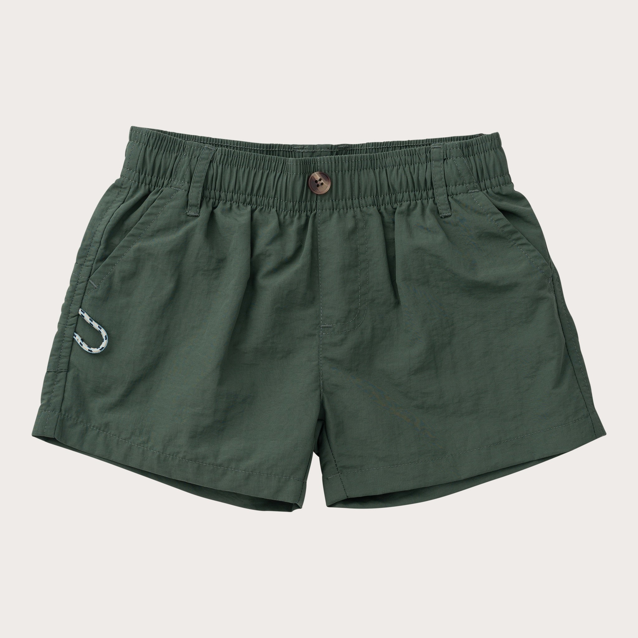 Boys' Outrigger Performance Short in Camping Green