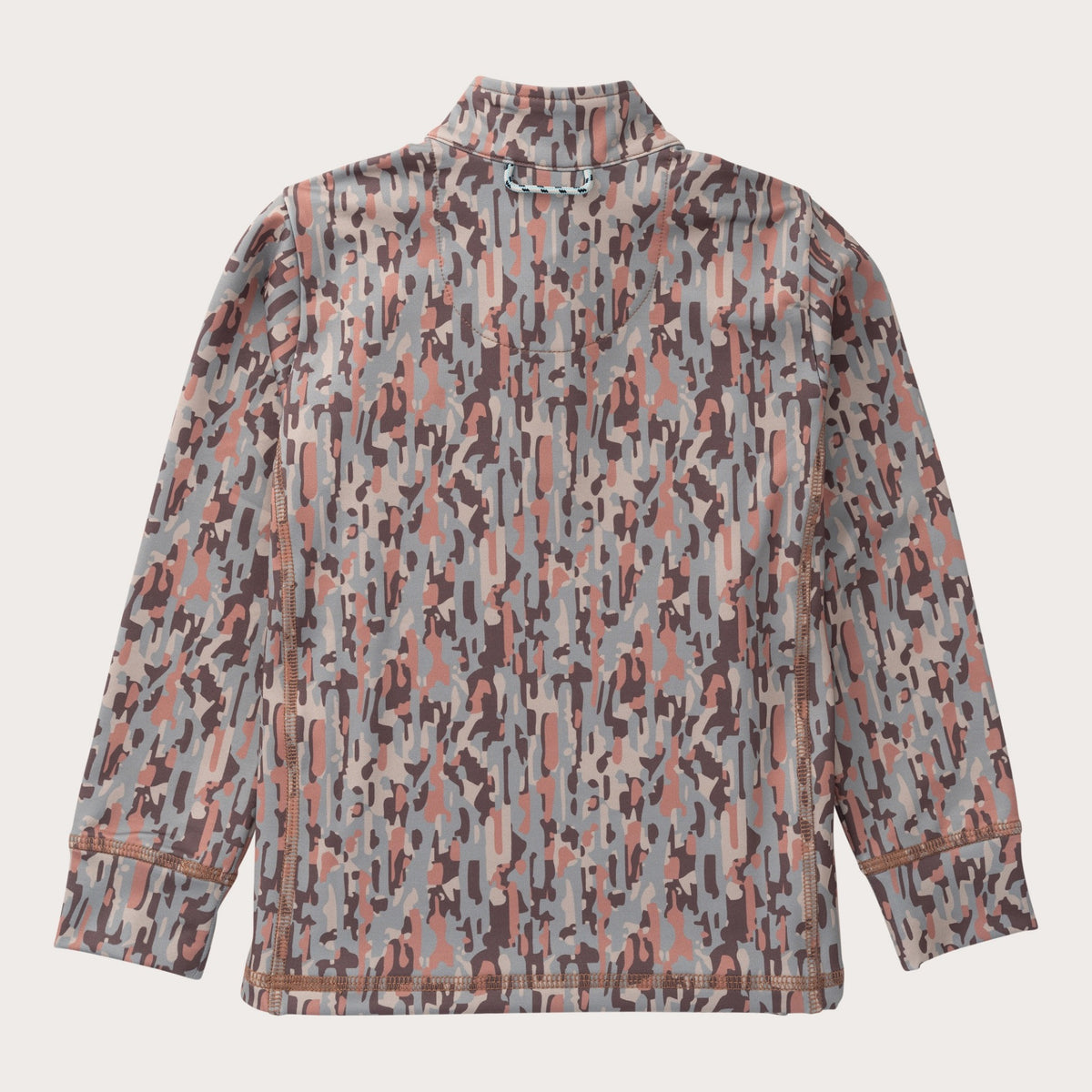 Boys' PRO Performance 1/4 Zip Pullover in Neutral Stay in the Lines Camo