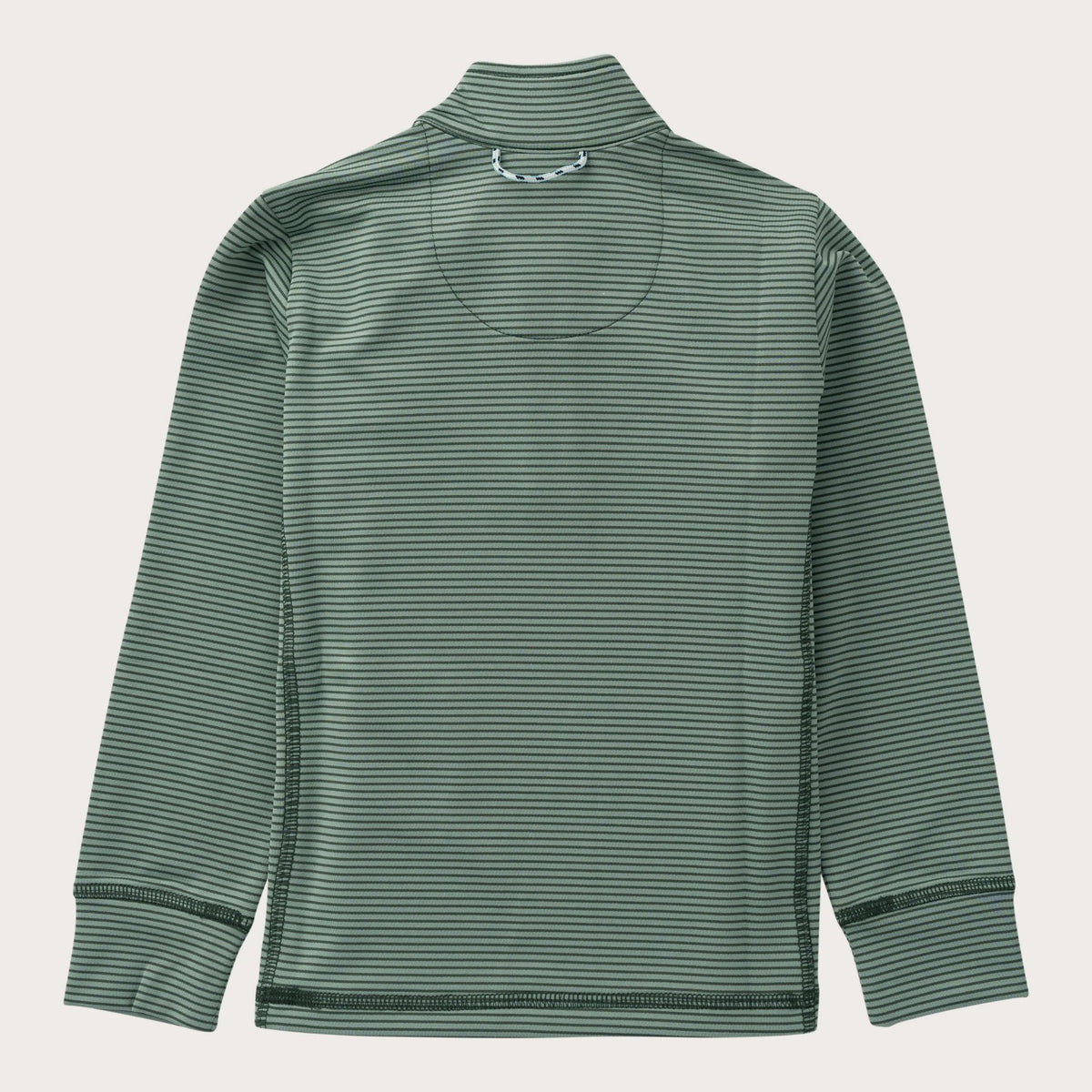 Boys' PRO Performance 1/4 Zip Pullover in Camping Green Stripe