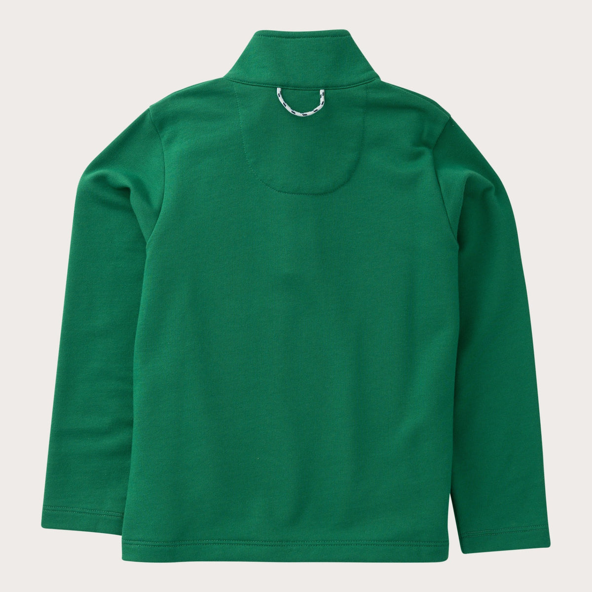 Boys' Sporty Snap Pullover in Holiday Green with Plaid Liner