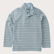 Boys' Sporty Snap Pullover in Arona Blue Stripe