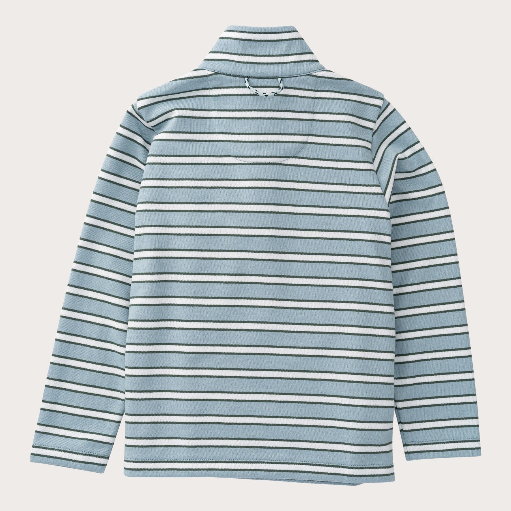 Boys' Sporty Snap Pullover in Arona Blue Stripe
