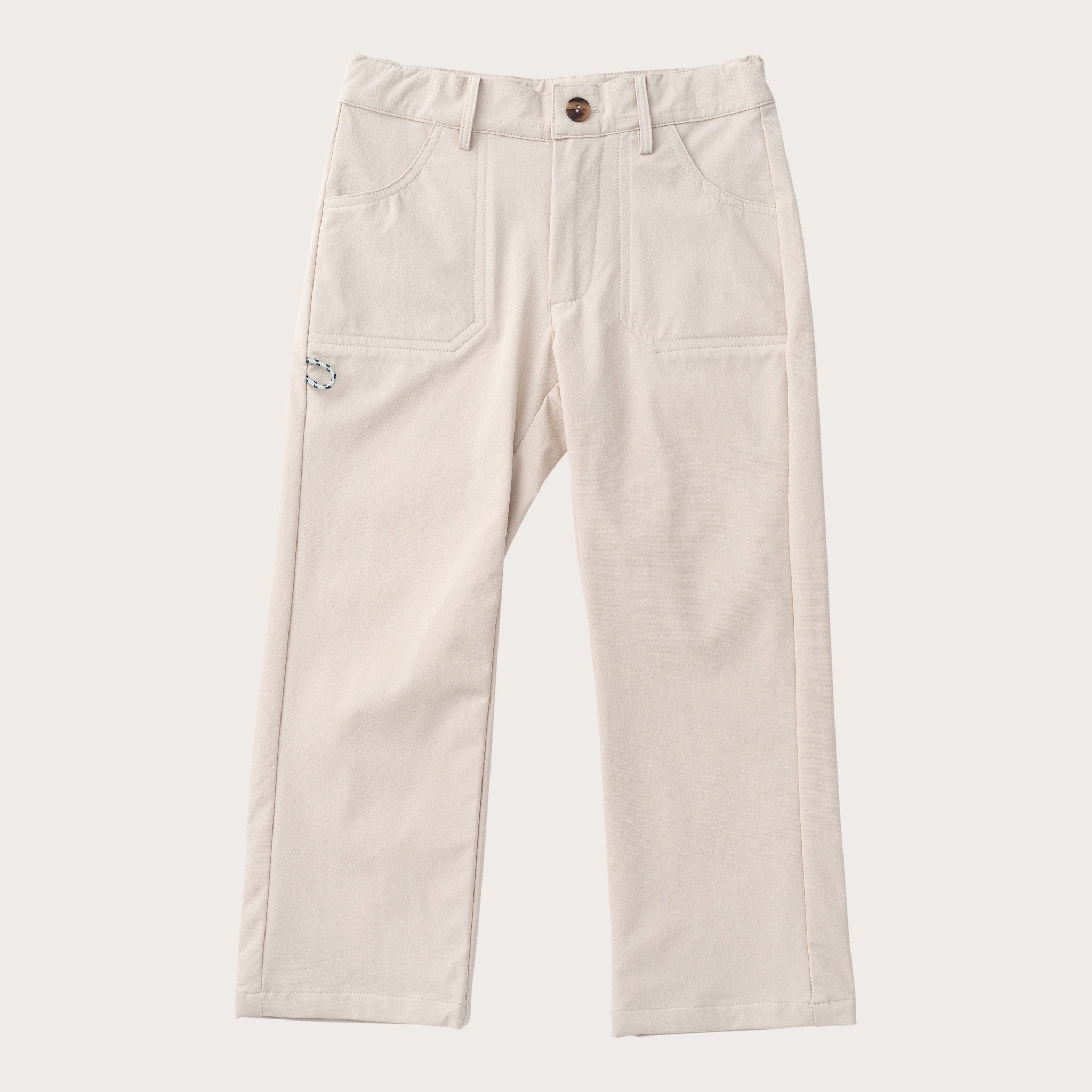Boys' Pro Performance Angler Pant in Feather Gray Khaki